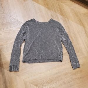 Caution To The Wind Monochrome Striped Top